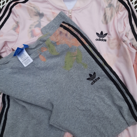 Sold💖Pastel Rose Pink Track Jacket Leggings L - Picture 5 of 6